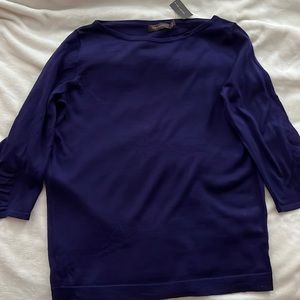 NWT Brand: The Limited 
Size: Large
Color: Purple
Front Sweater